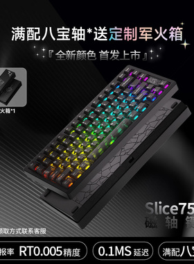 【NDNH未定义】Slice75HE磁轴键盘电竞游戏键盘全八宝轴750磁通量
