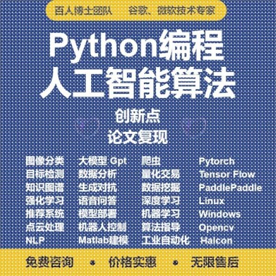 算法复现深度学习机器学习创新点Python代编程