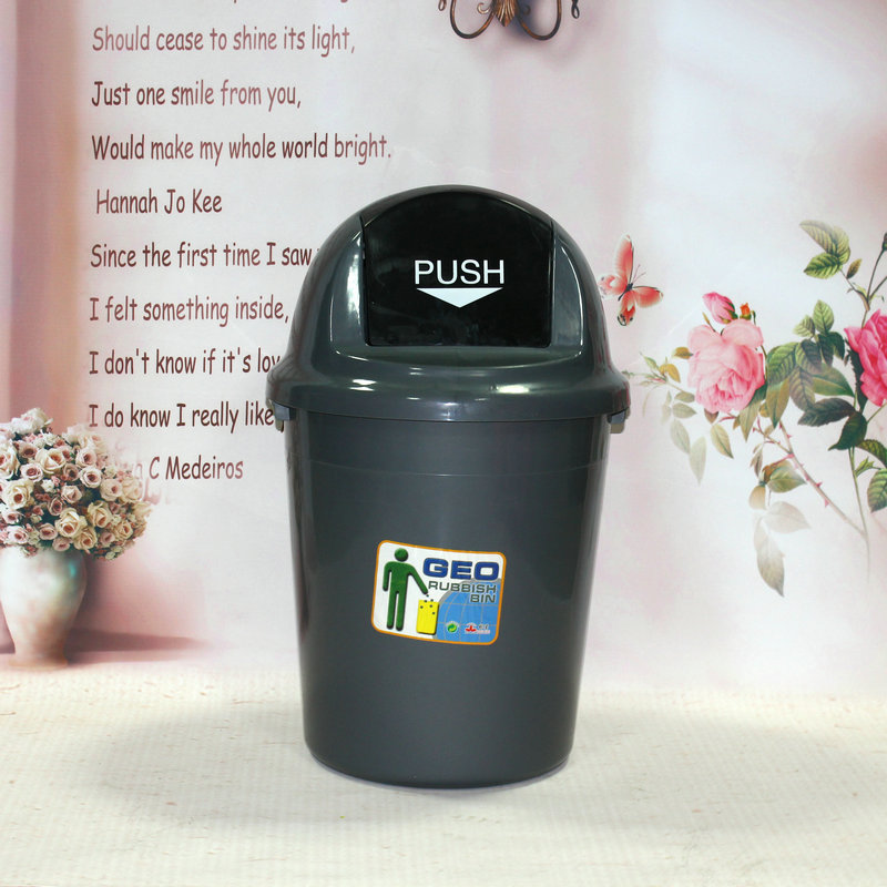 圆形塑料垃圾桶工业大环卫桶小区厨卫垃圾无盖40L6V0L圆筒清洁桶