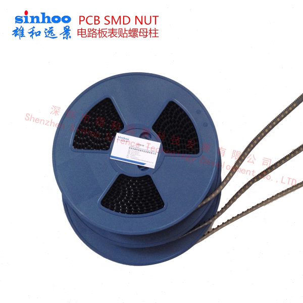SMTSOB-M2-2.3/2.5ET 镀锡铜螺母 SMT贴片螺母 卷带封装螺母1000