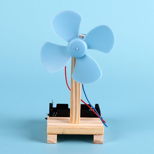 DIY科技小制作电风扇stem学生科学实验模型 手工发明益智科普材料