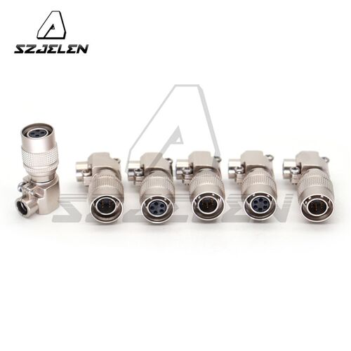 弯头连接器4 5 6针直角公母插头HR10A-7P-4 5 6 P/S