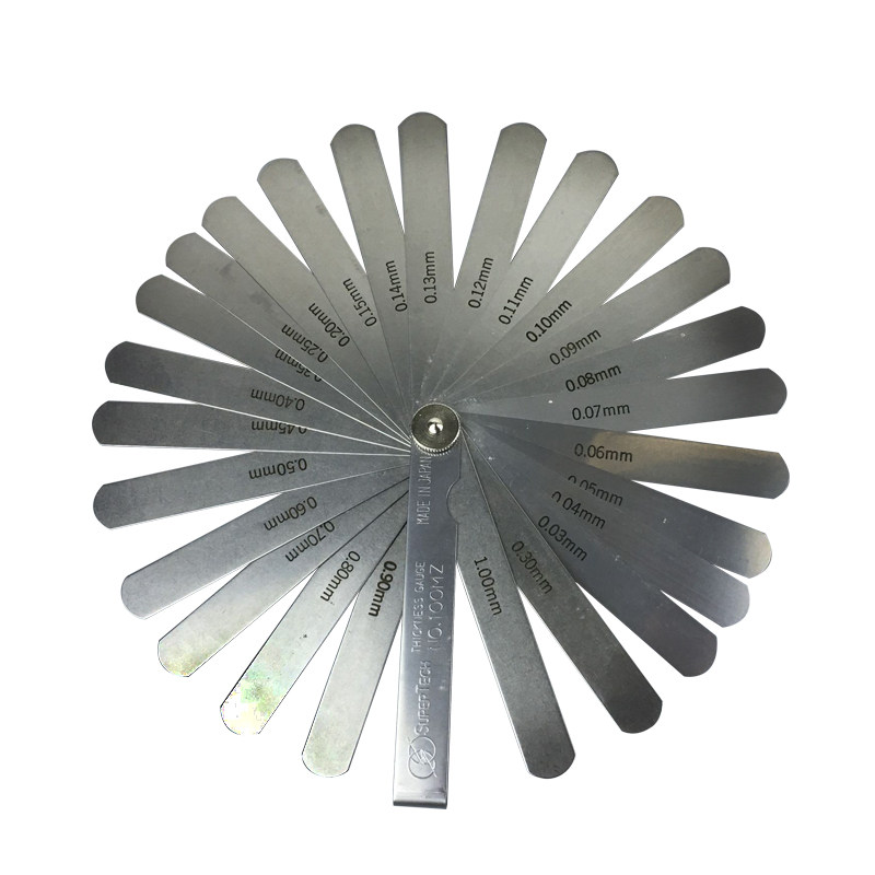 日本进口0.01-1MM塞尺supertech厚簿规100MLMXMZ150ML塞规间隙片