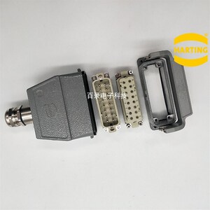 HARTING浩亭重载连接器09200160440 上壳顶出小16芯组合连接器