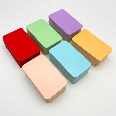 单词卡空白CKK卡片硬明信片Y小书签DI涂鸦卡留言卡英卡语单词卡