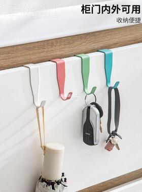 8个装橱柜AIA门后门挂钩舍宿床衣柜衣上挂钩办公桌抽屉隔断s型小