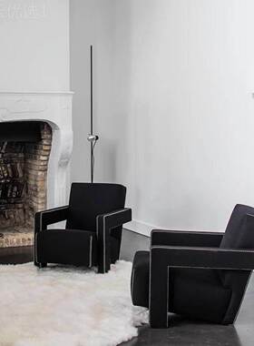 idao家居椅子沙发现代NFM简约布艺扶手单人沙椅北欧风浙江格靠背
