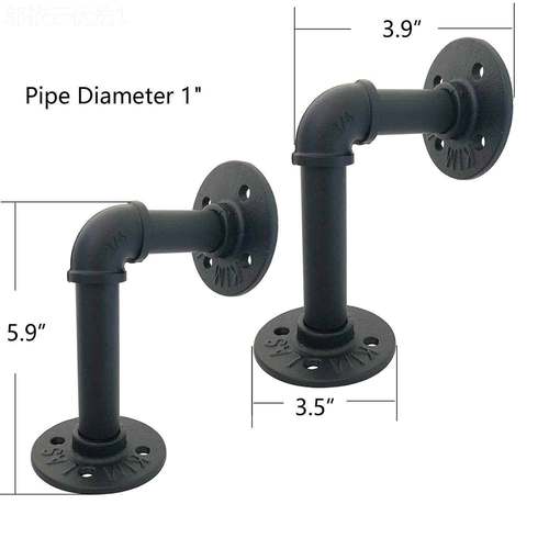 定加厚铁管隔支撑架子工业风铁板艺壁挂厨酒房架水管支XUJ制架
