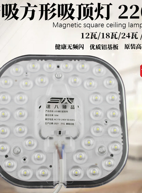 雷欧照明led吸顶灯灯盘卧室客厅节能灯替换光源模组圆盘磁吸灯芯