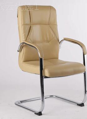 接扁福办公会乐议待BEH屈弓椅黑色椅盟盟