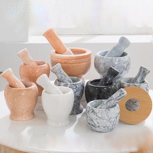 手器动蒜TIN泥器捣蒜器石臼研臼 磨压碎蒜蓉擂钵压蒜器家用蒜子捣