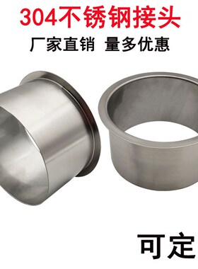 定制不锈钢通风管道排风烟厨房镀锌翻边焊接风管快装接头配件定做