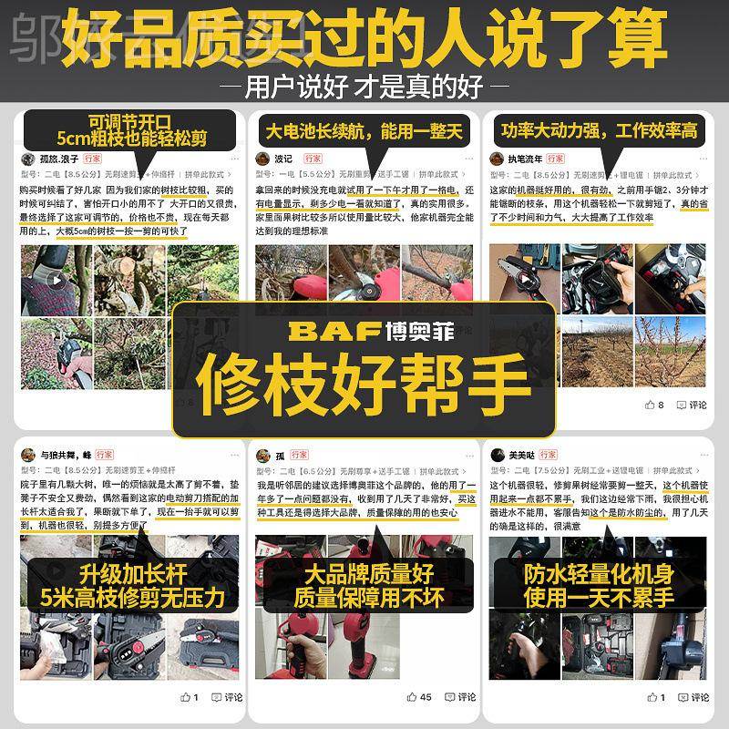 锂剪刀剪树枝专用修剪树枝篱艺花园修绿化电绿园艺剪园VZL林大修
