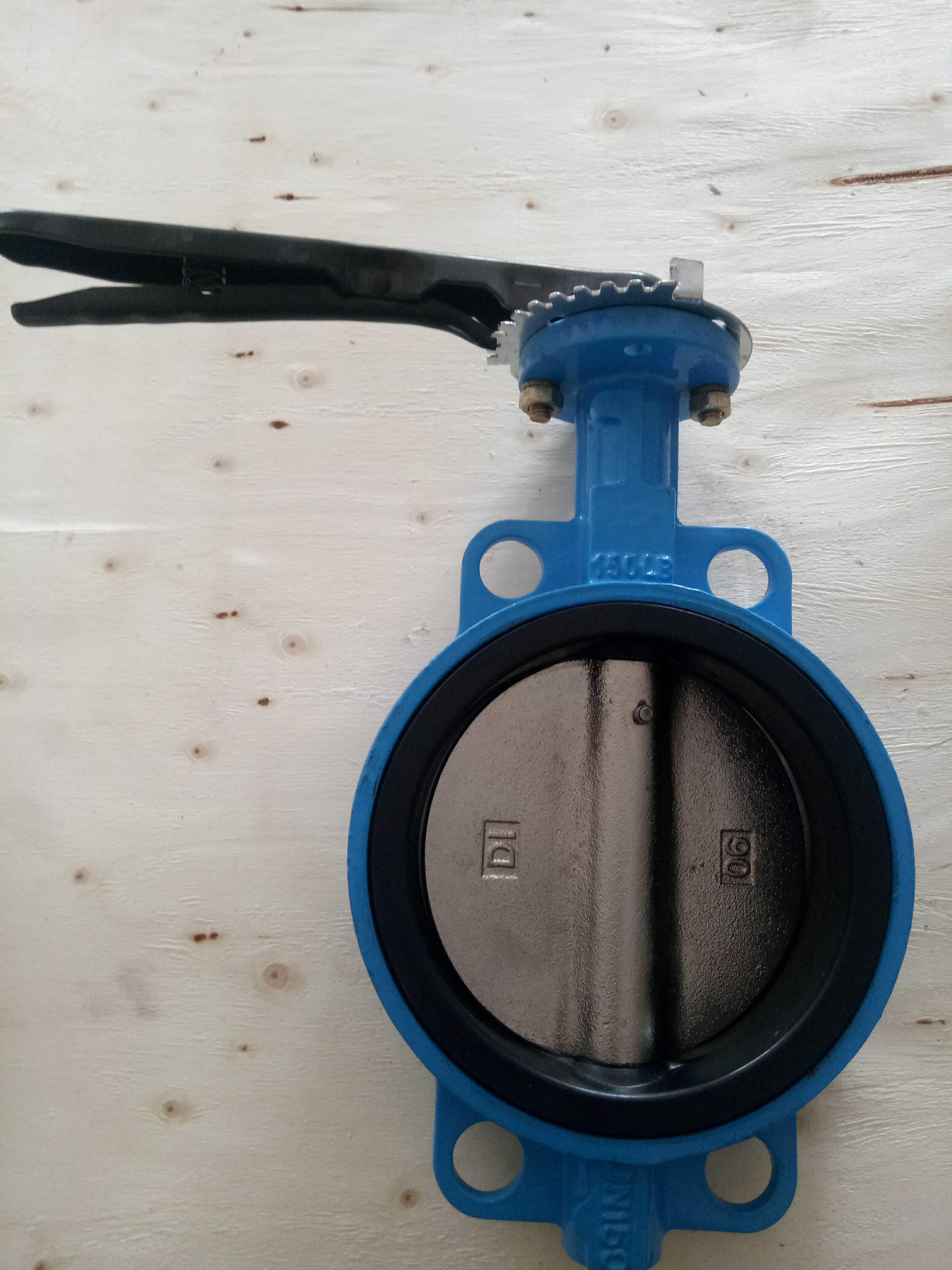 手柄对夹式蝶阀D71X-16Q手动球墨铸铁碟阀 软密封蝶阀DN506580150