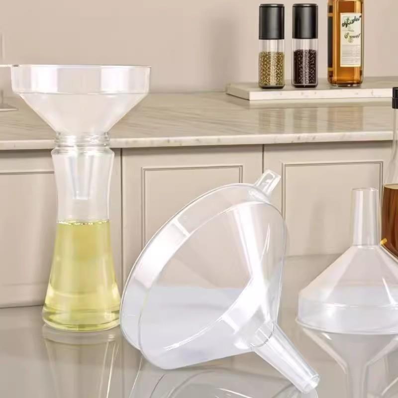 漏斗器家用厨房长颈塑料大小口径奶粉倒油漏斗酒吊子打酒器