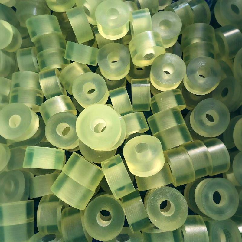 聚氨酯优力胶加工定制减震缓冲垫片方形牛筋棒实心pu棒板绿圆塑料