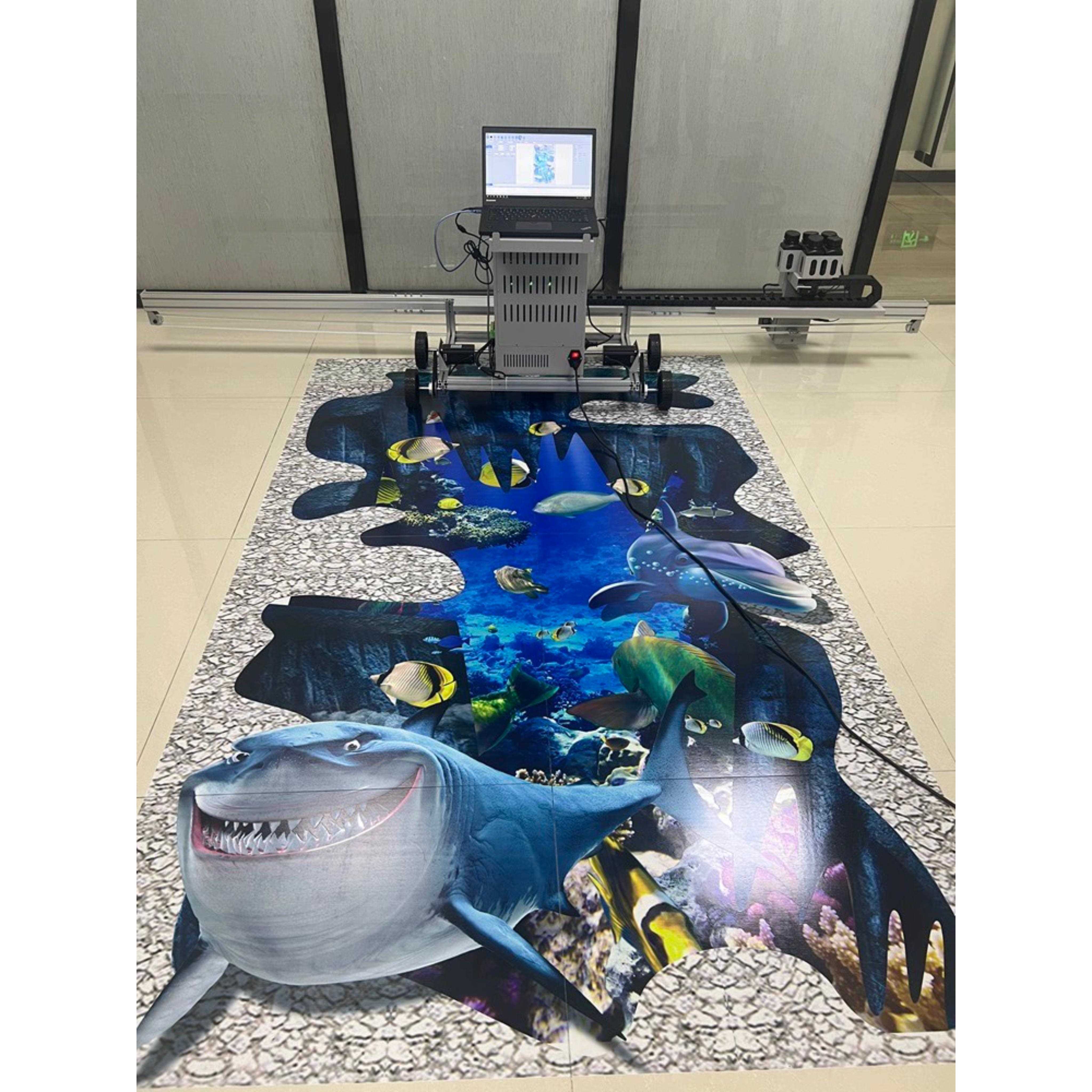 全自动3d车位涂鸦机工业级便携式车位喷绘打印机车位彩绘机器