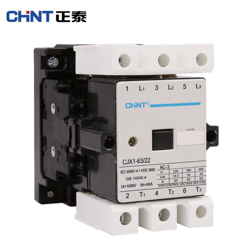 正泰交流/接PAC触器CJX163/22 24V/36/110VV220V/3-80V 三相接触