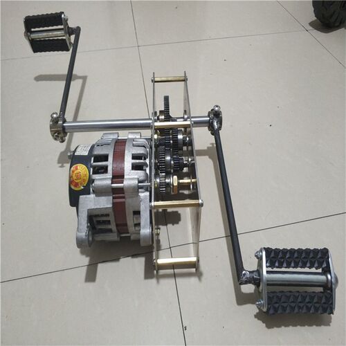 12V24V2000W220v800瓦交流永磁无刷大功率脚踏发电机直流电瓶充电