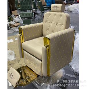 barberchar复古美发椅发廊理发椅KSK子发可放倒男士 理馆油头椅i