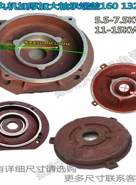 抛丸机电机端盖75千瓦1115KW加大轴承抛丸机法兰端盖喷砂机端盖