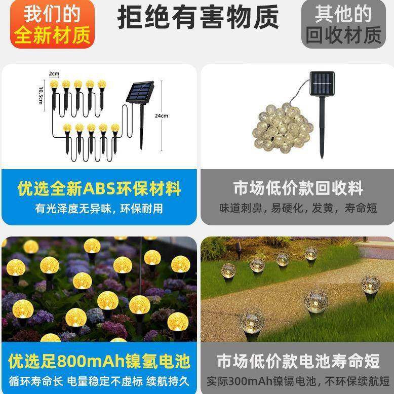 ?新品太能阳庭院户外花装园SL-209饰气泡球灯串景观插灯地款太阳