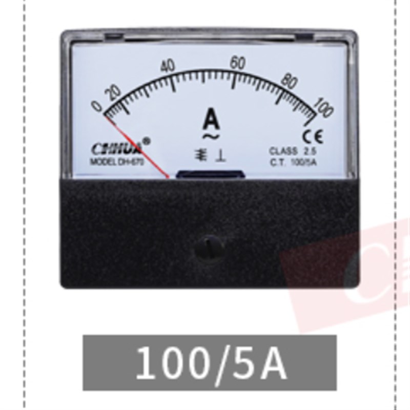 CHHUA华伟DH-670指针式交流电流表50/5 100/5A 200/5 400/5互感式