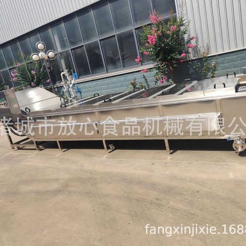 大型蔬菜漂烫蒸煮机价格 豆角菠菜油菜玉米花生杀青蒸煮漂烫机