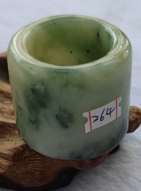 天然珠宝玉器玉石岫玉扳指指环戒指手饰品时尚温润首饰文玩男细腻