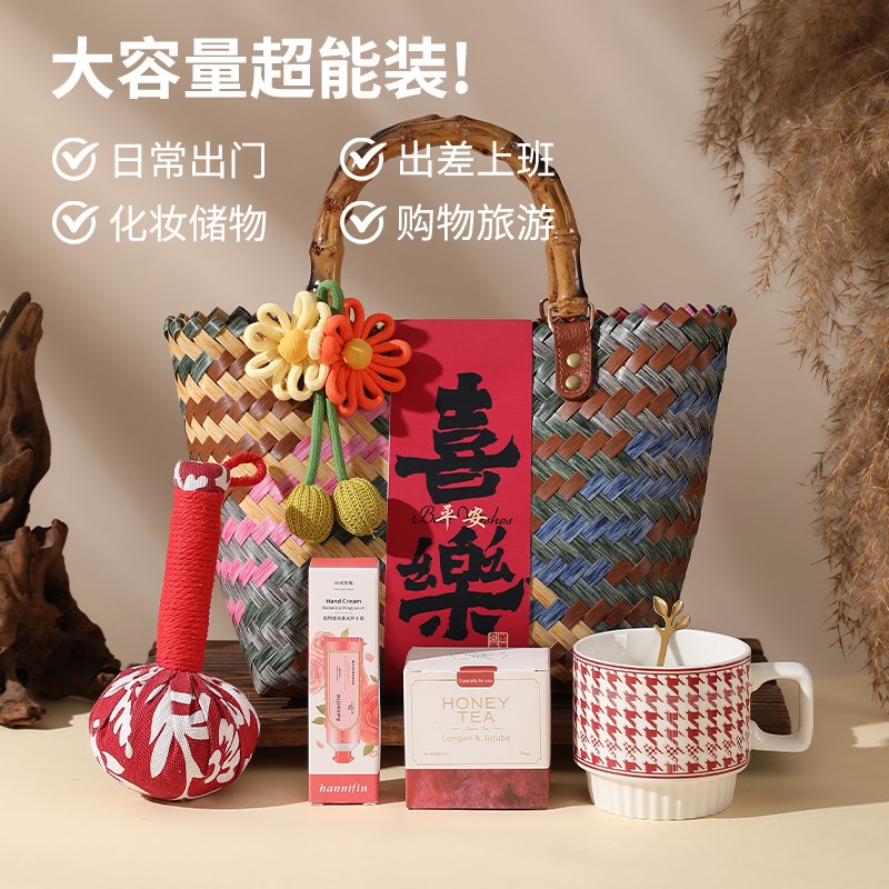 伴娘伴手礼袋子手提实用包包喜糖礼品袋高级感结婚包装袋宾客回礼