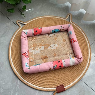 通用 狗窝猫窝夏天凉席狗狗窝宠物用品泰迪小型中型犬狗床垫子四季