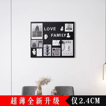 磁吸黑板电表箱装饰画遮挡配电盒遮丑白板L网红照片墙强电竖版定