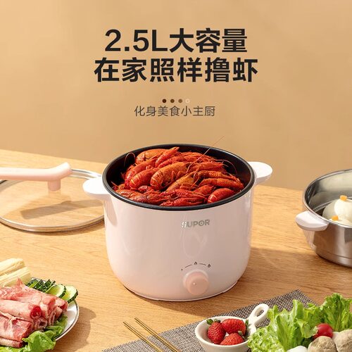 苏泊尔电煮锅多功能一体锅宿舍学生电热火锅家用2-3人H20YK630