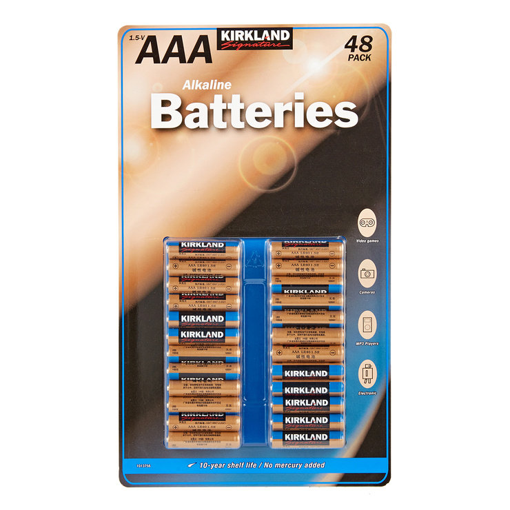 科克兰AAA7号碱性电池48块装 Costco山姆 官方正品 耐用 无汞无镉