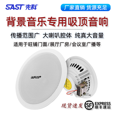 先科吸顶音响背景音乐广播喇叭