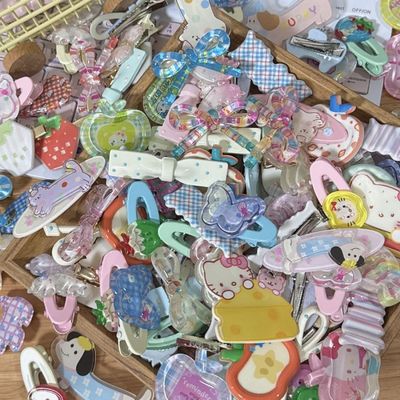 超值浮力发饰盲盒回馈发夹碎发夹鸭嘴夹刘海侧边夹少女心发饰女