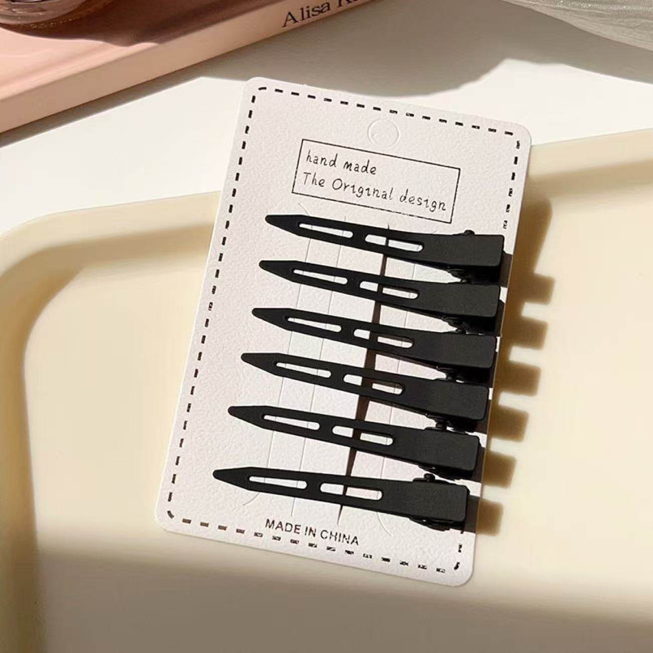 ins简约无痕发夹女发根固定蓬松发卡化妆定位高颅顶鸭嘴夹子头饰