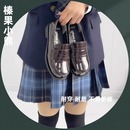 现货榛果小熊原创基础JK制服学院鞋方头鞋高跟甜美女日系中口单鞋