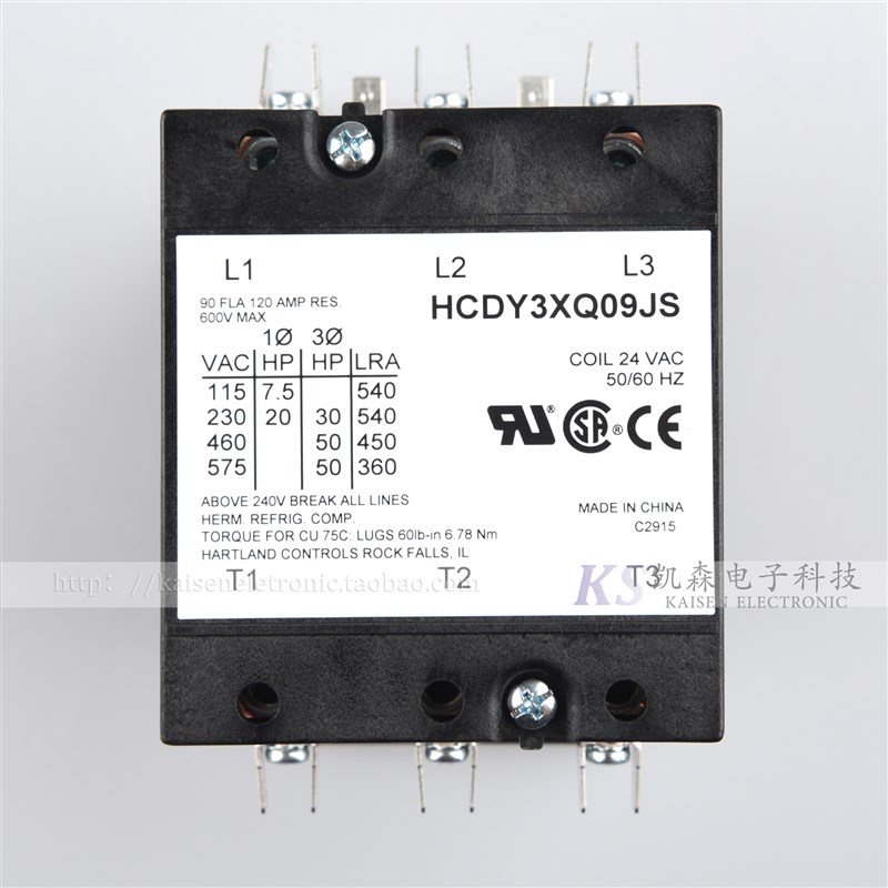 24V 90A HCDY3XQ09JS伊莎 等离子切割机焊机美式三相交流接触器