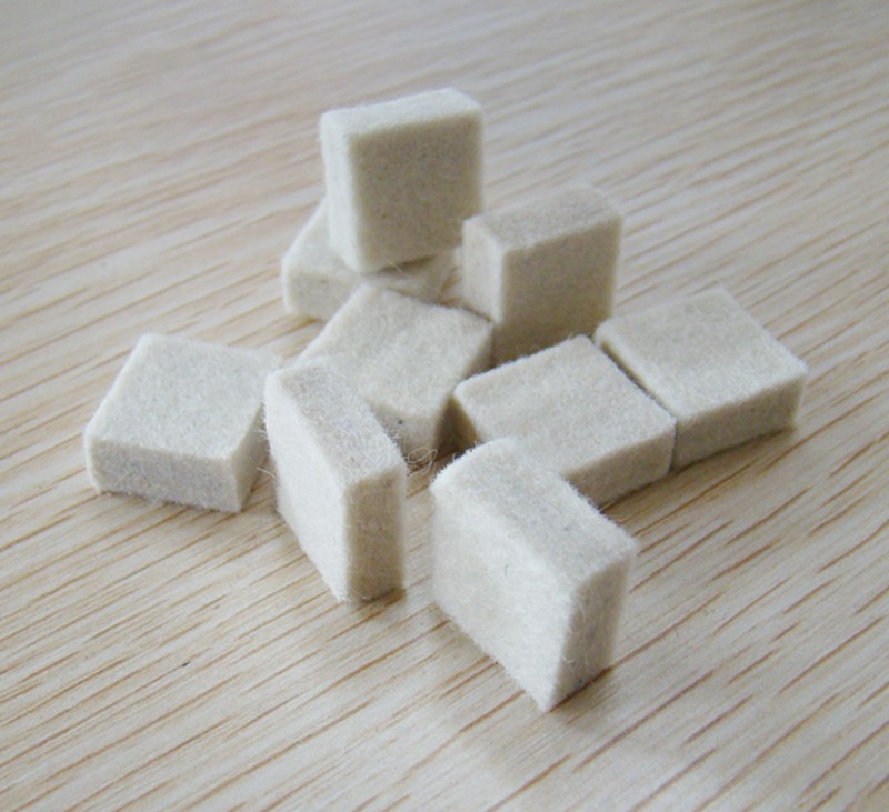 皮革摩擦色牢度测试用羊毛毡块 色牢度专用羊毛毡 皮革测试羊毛毡