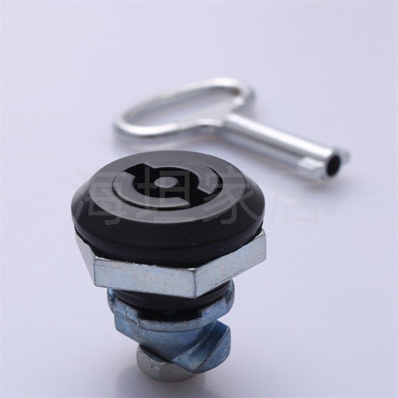 MS705-4机械设备箱门锁 S型圆柱转舌锁 电箱锁 电柜锁 电控箱锁