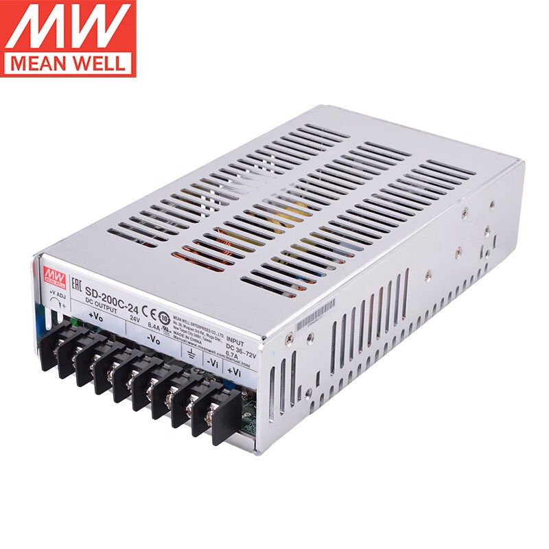 台湾明纬SD-200C-5 直流DC-DC 36-72V 转5V/40A 200W开关电源