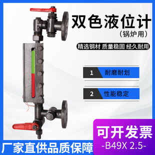 锅炉双色液位计双色水位计B49X 双色水位计锅炉水位计 2.5透反射式