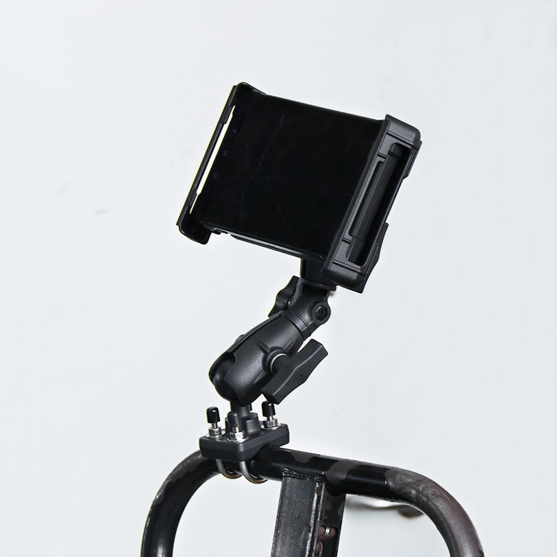 产线工业电脑显示器支架兼容1.5英寸球头底座多关节调节尼龙连杆