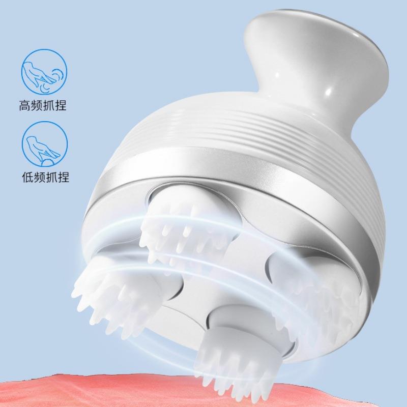 电动头部按摩仪器助眠放松疏通经络揉捏全身抓头皮撸宠物八爪神器