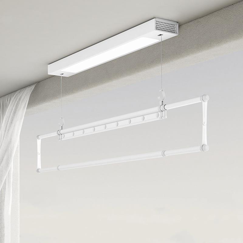 ZQ电动晾衣架单杆式遥控自动升降阳台小户型侧装迷你极窄智能凉晒