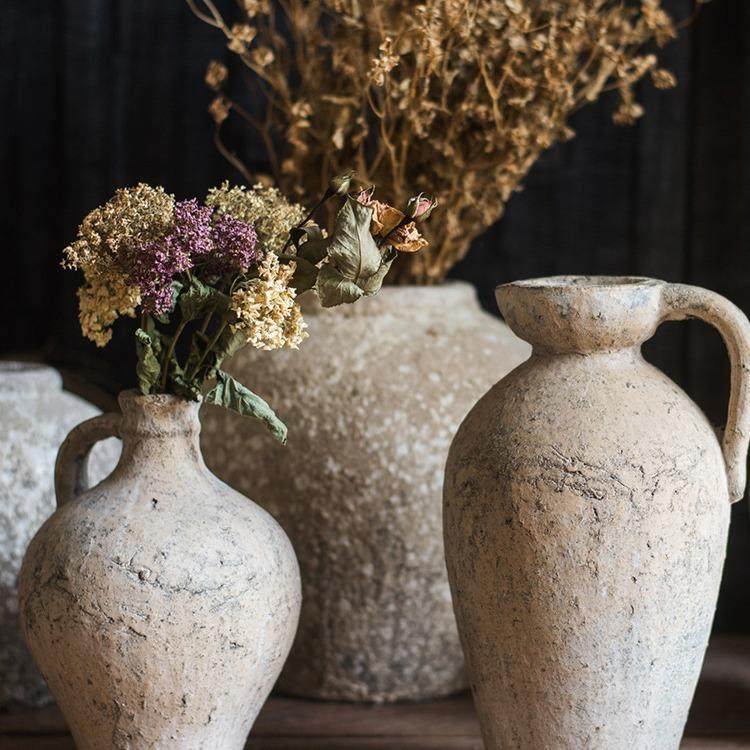 庞贝余晖系列手工艺术红陶土陶罐花瓶花器装饰器皿摆件,纺织面料/辅料/配套,纺织机械配件,淘宝优惠券,粉丝福利购,淘宝优惠卷