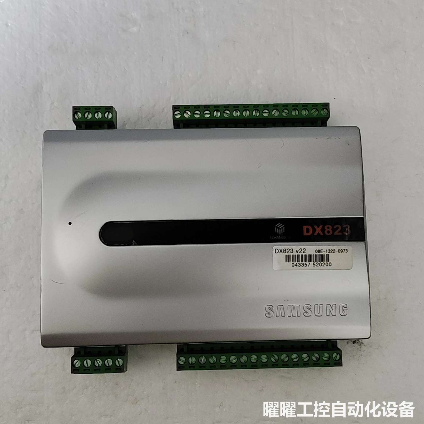 三星DX823数据模块，型号DX823 v22，带绿色接线端