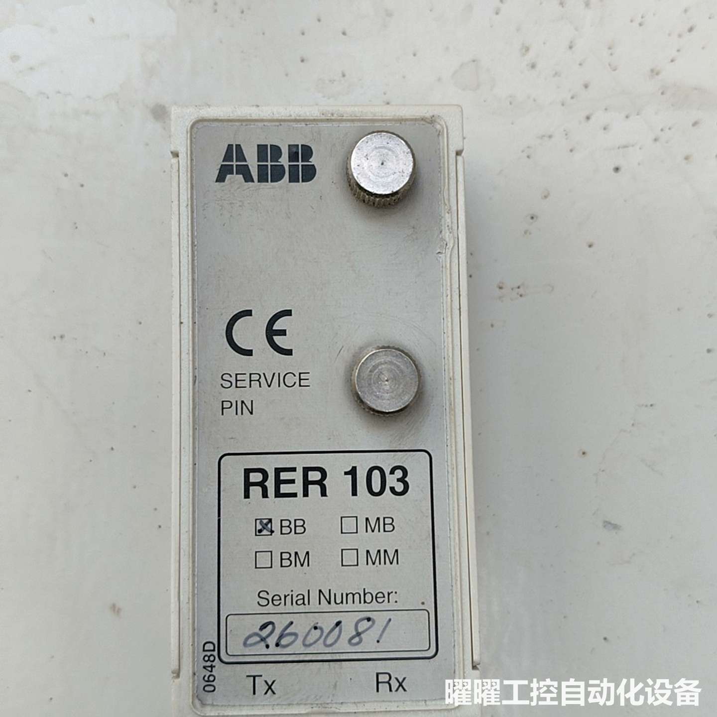 ABB光纤转换器RER103-BB，二手拆机，成色好，功能正