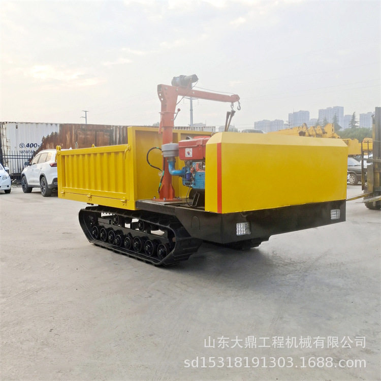 3吨履带爬山机助力农业发展坡地履带式搬运车座驾式液压自卸车